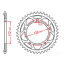 MTX 1877 Steel Rear Sprocket