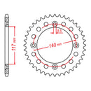 MTX 831 Steel Rear Sprocket