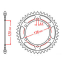 MTX 862 Steel Rear Sprocket