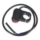 WHITES 12V ROCKER SWITCH ON-OFF RED WATERPROOF H-BAR MOUNT