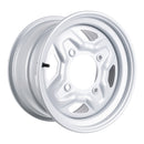 Whites ATV/UTV Steel Rim 14x8 Polaris Rear 4/156 +63.5 - Silver