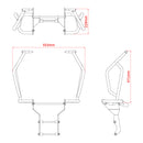 Zeta Pipe Tank Guard- Honda CRF250 Rally/S /CRF300 Rally '21-