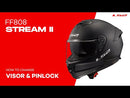 LS2 FF808 Stream II Fury - Black / Red 06