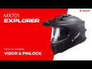 LS2 MX701 Explorer Helmet - Matte Black 06