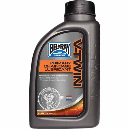 Bel-Ray Primary Chaincase Lubricant is specifically designed for the primary chaincase of all Big Twin model motorcycles equipped with a wet diaphragm spring clutch from 1984 to present.