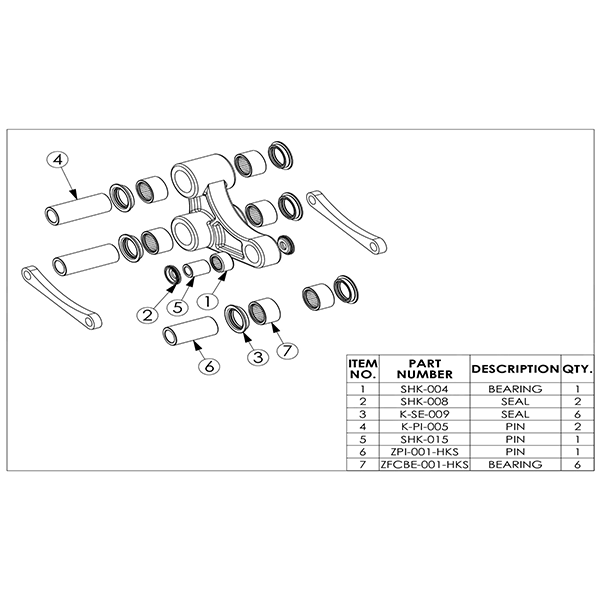 Pivot-Works Linkage Bearing Kit K18